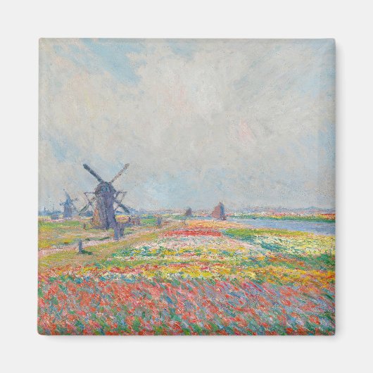 Claude Monet - Tulpenvelden bij Den Haag Magneet (Voorkant)