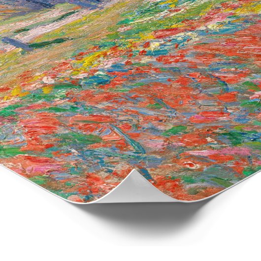 Claude Monet - Tulpenvelden bij Den Haag Poster (Hoek)