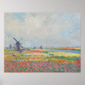 Claude Monet - Tulpenvelden bij Den Haag Poster (Voorkant)