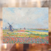 Claude Monet - Tulpenvelden bij Den Haag Raamsticker (Vel 2)