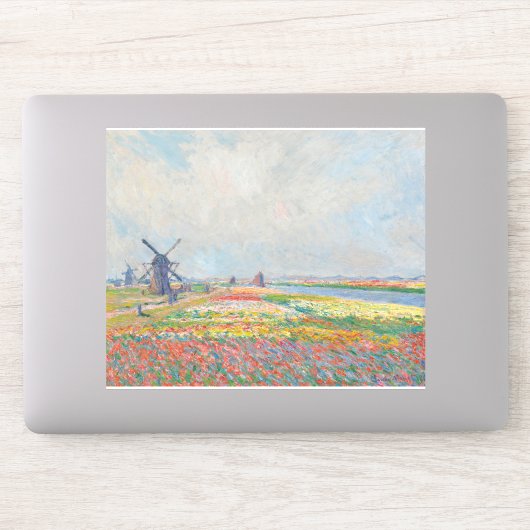 Claude Monet - Tulpenvelden bij Den Haag Sticker (Computer)