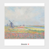 Claude Monet - Tulpenvelden bij Den Haag Sticker (Vel)