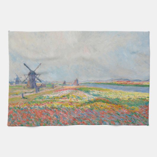 Claude Monet - Tulpenvelden bij Den Haag Theedoek (Horizontaal)