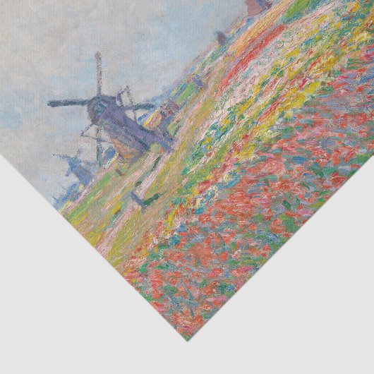 Claude Monet - Tulpenvelden bij Den Haag Tissuepapier (Detail)