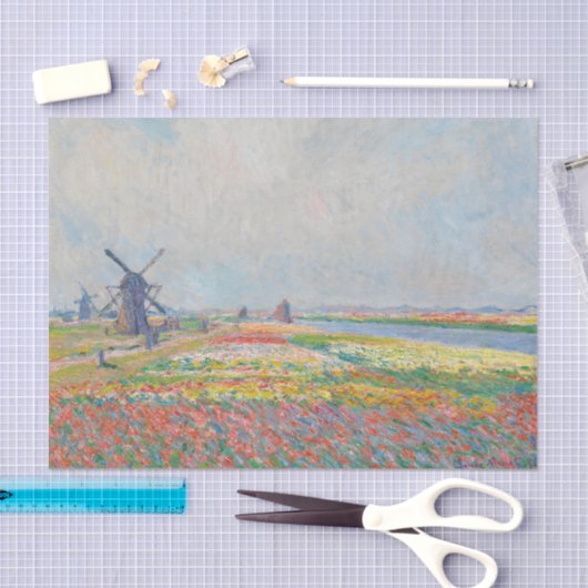 Claude Monet - Tulpenvelden bij Den Haag Tissuepapier (Craft)