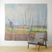 Claude Monet - Tulpenvelden bij Den Haag Wandkleed (In Situ (horizontaal))