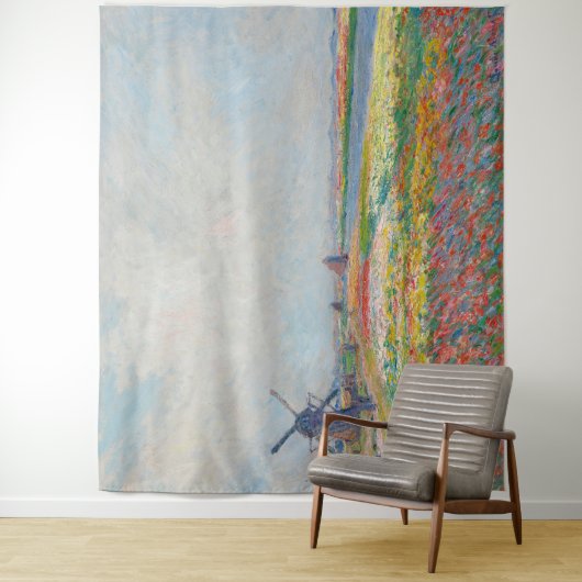 Claude Monet - Tulpenvelden bij Den Haag Wandkleed (In situ)