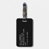 Claude Monet - Tulpveld in Holland Bagagelabel (Achterkant verticaal)