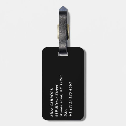 Claude Monet - Tulpveld in Holland Bagagelabel (Achterkant verticaal)