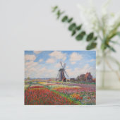 Claude Monet - Tulpveld in Holland Briefkaart (Staand voorkant)