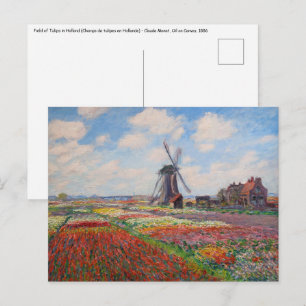 Claude Monet - Tulpveld in Holland Briefkaart