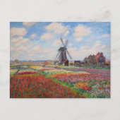 Claude Monet - Tulpveld in Holland Briefkaart (Voorkant)