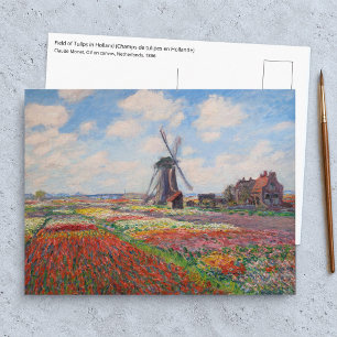 Claude Monet - Tulpveld in Holland Briefkaart