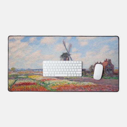 Claude Monet - Tulpveld in Holland Bureaumat (Keyboard & Muis)