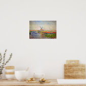 Claude Monet - Tulpveld in Holland Poster (Keuken)