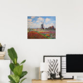 Claude Monet - Tulpveld in Holland Poster (Thuiskantoor)