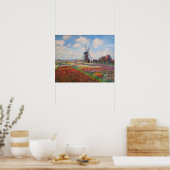 Claude Monet - Tulpveld in Holland Poster (Keuken)
