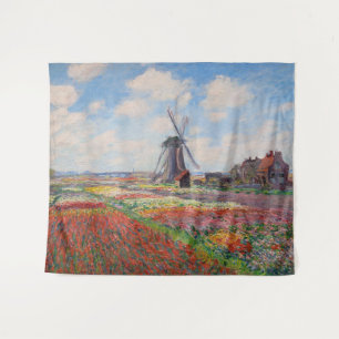 Claude Monet - Tulpveld in Holland Wandkleed