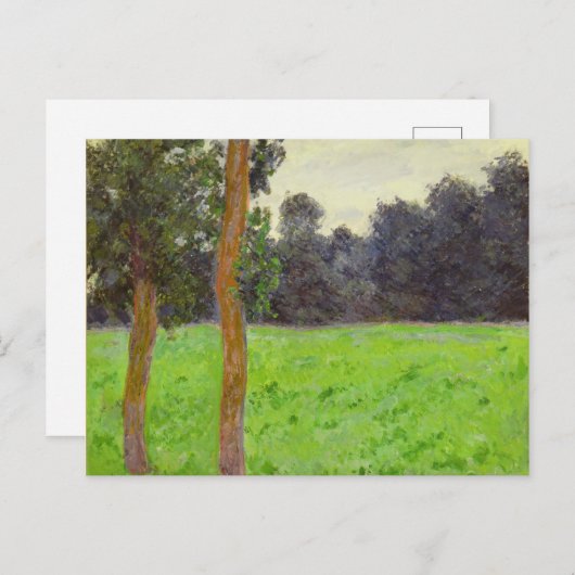 Claude Monet | Twee bomen in de Prairie Briefkaart (Voorkant / Achterkant)