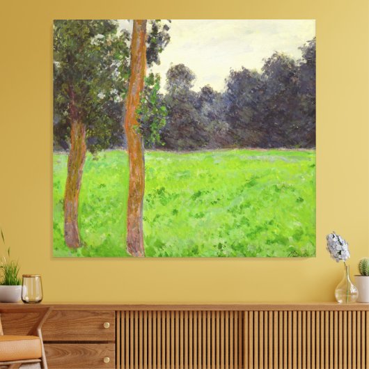 Claude Monet | Twee bomen in de Prairie Canvas Afdruk (Insitu (Woonkamer))