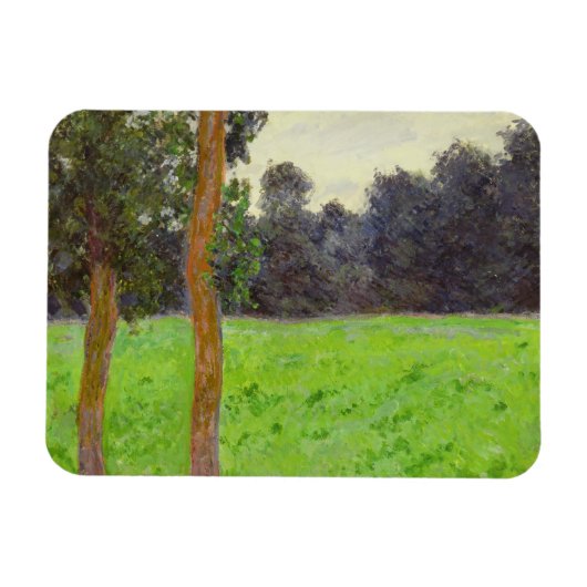 Claude Monet | Twee bomen in de Prairie Magneet (Horizontaal)