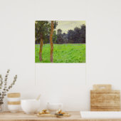 Claude Monet | Twee bomen in de Prairie Poster (Keuken)