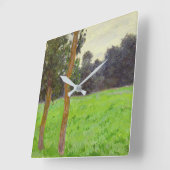 Claude Monet | Twee bomen in de Prairie Vierkante Klok (Hoek)