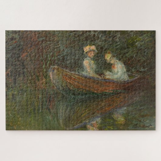 Claude Monet – Twee vrouwen in een boot 1887 Legpuzzel (Horizontaal)