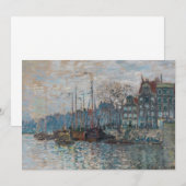 Claude Monet - Uitzicht Amsterdam Bedankkaart (Voorkant / Achterkant)