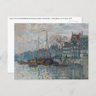 Claude Monet - Uitzicht Amsterdam Briefkaart