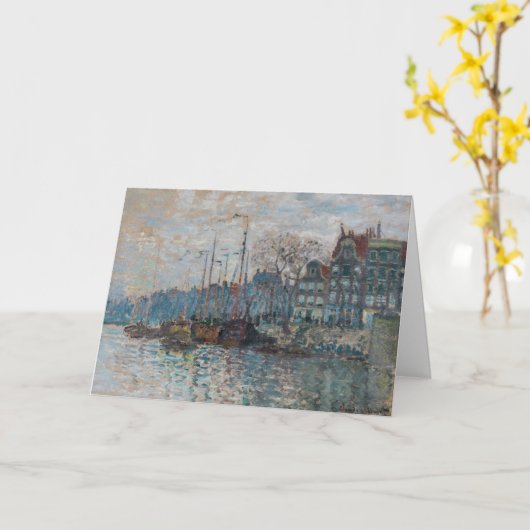Claude Monet - Uitzicht Amsterdam Kaart (Gele Bloem)