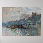 Claude Monet - Uitzicht Amsterdam Poster<br><div class="desc">Uitzicht van de Prins Hendrikkade en de Kromme Waal in Amsterdam - Claude Monet,  Olieverf op doek,  1874</div>