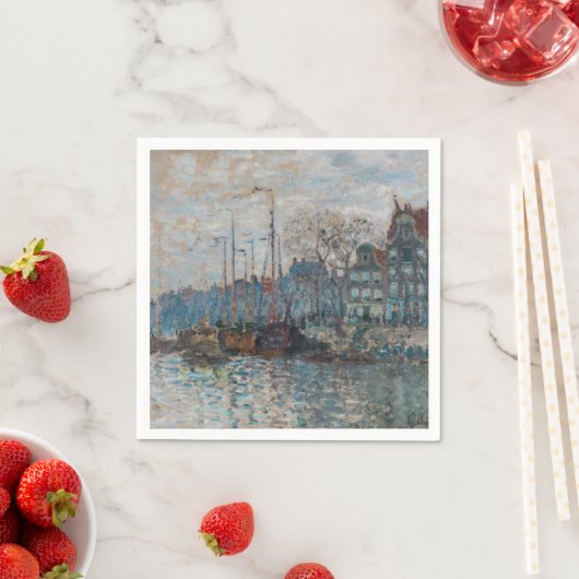 Claude Monet - Uitzicht Amsterdam Servet (Insitu)