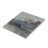Claude Monet - Uitzicht Amsterdam Tegeltje (Zijkant)