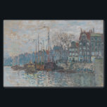 Claude Monet - Uitzicht Amsterdam Tissuepapier<br><div class="desc">Uitzicht van de Prins Hendrikkade en de Kromme Waal in Amsterdam - Claude Monet,  Olieverf op doek,  1874</div>