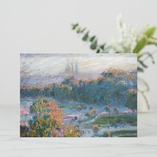 Claude Monet - Uitzicht van de Tuileries, Studie Bedankkaart (Staand voorkant)