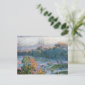 Claude Monet - Uitzicht van de Tuileries, Studie Briefkaart (Staand voorkant)