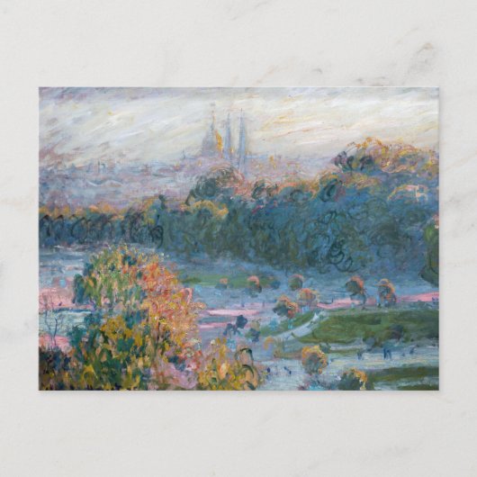 Claude Monet - Uitzicht van de Tuileries, Studie Briefkaart (Voorkant)