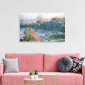 Claude Monet - Uitzicht van de Tuileries, Studie Canvas Afdruk (Insitu (Woonkamer))
