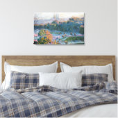 Claude Monet - Uitzicht van de Tuileries, Studie Canvas Afdruk (Insitu (Slaapkamer))