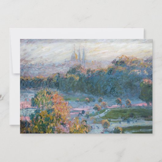 Claude Monet - Uitzicht van de Tuileries, Studie Kaart (Voorkant)