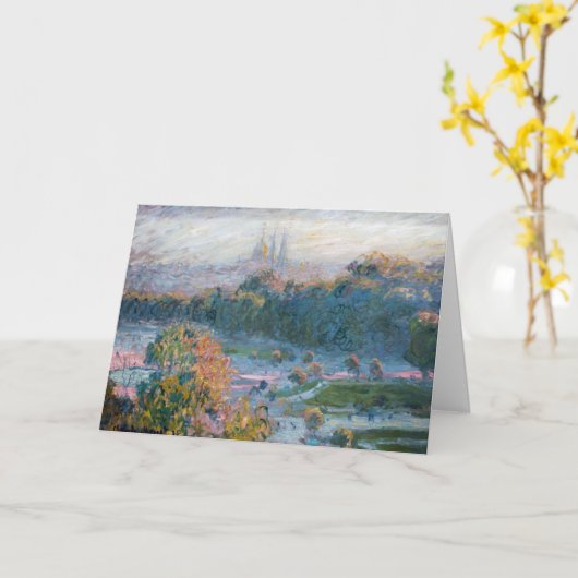 Claude Monet - Uitzicht van de Tuileries, Studie Kaart (Gele Bloem)