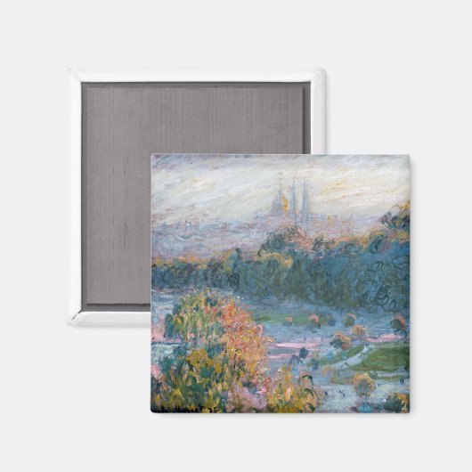 Claude Monet - Uitzicht van de Tuileries, Studie Magneet (Voorkant / Achterkant)
