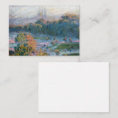 Claude Monet - Uitzicht van de Tuileries, Studie Notitiekaartje (Voorkant / Achterkant)