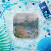 Claude Monet - Uitzicht van de Tuileries, Studie Papieren Bordje (Feest)