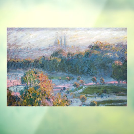 Claude Monet - Uitzicht van de Tuileries, Studie Raamsticker (Vel 3)