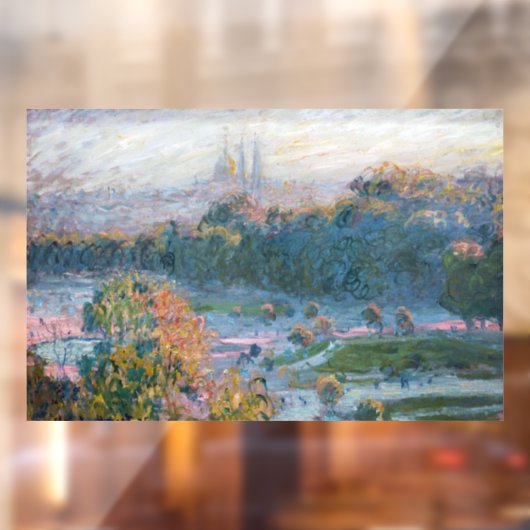 Claude Monet - Uitzicht van de Tuileries, Studie Raamsticker (Vel 2)
