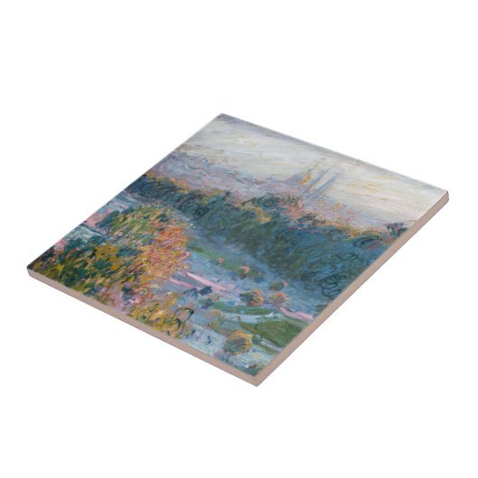 Claude Monet - Uitzicht van de Tuileries, Studie Tegeltje (Zijkant)