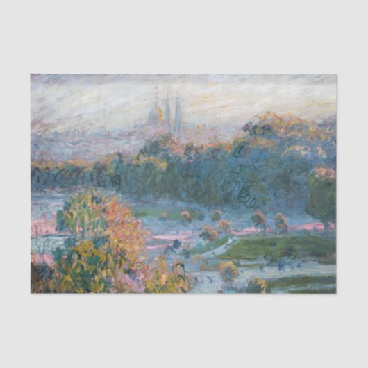 Claude Monet - Uitzicht van de Tuileries, Studie Tissuepapier (Voorkant)