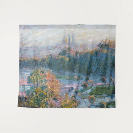 Claude Monet - Uitzicht van de Tuileries, Studie Wandkleed (Voorkant (horizontaal))